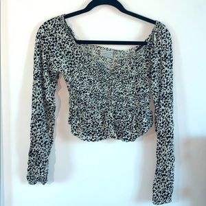 Long sleeve peplum top